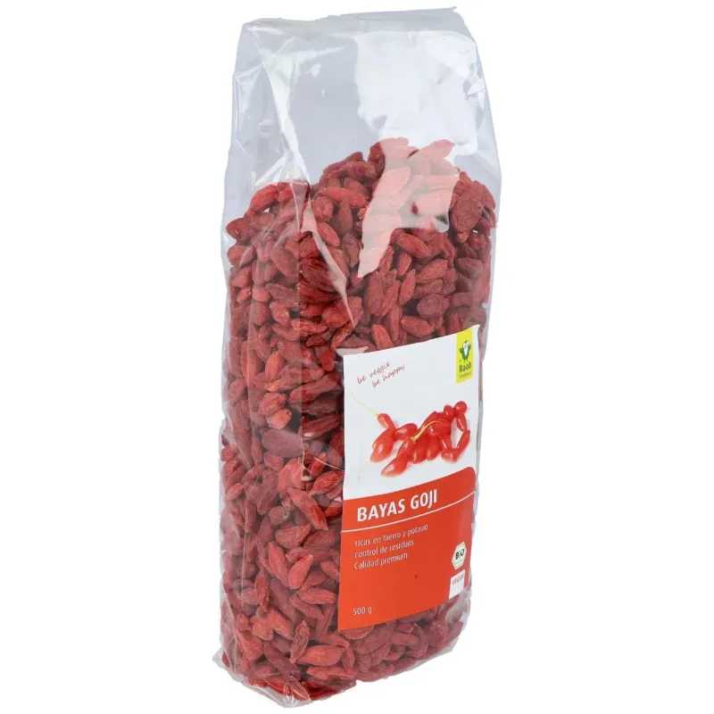 Raab vitalfood goji bayas bio 500g | Farmacia Barata