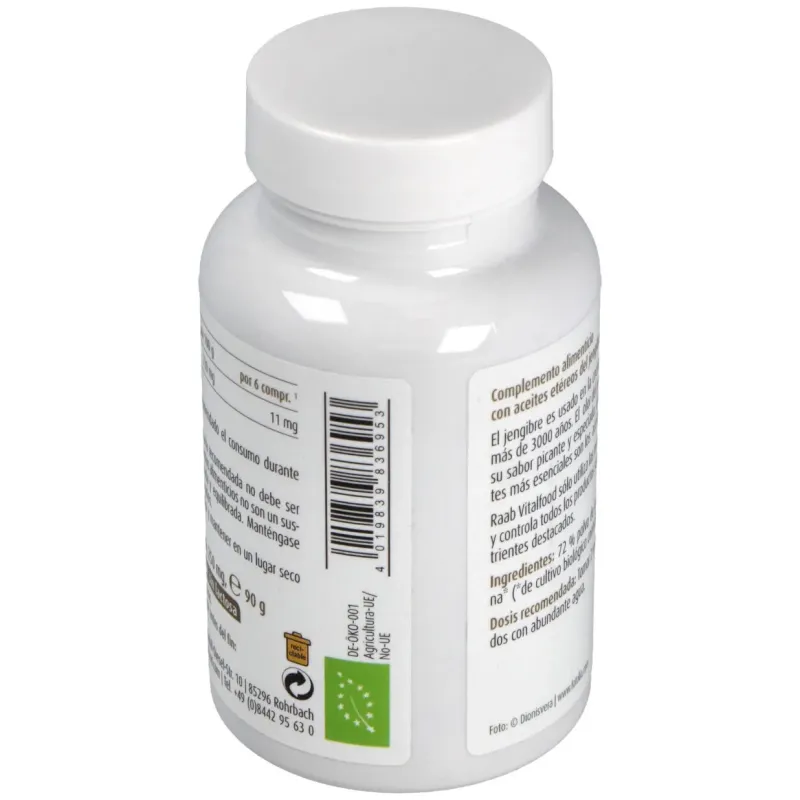 Raab jengibre 160comp bio | Farmacia Barata