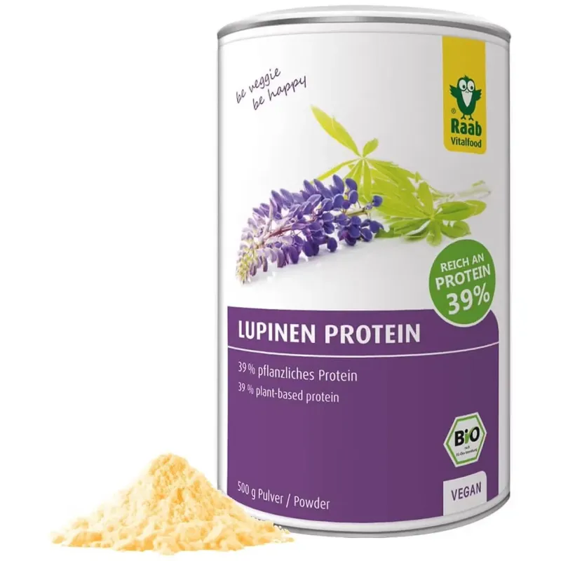 Raab vitalfood proteina de lupino natural bio 500g | Farmacia Barata