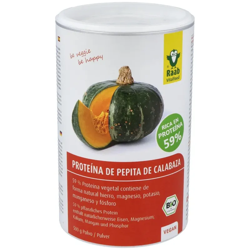 Raab vitalfood proteina de pepita calabaza bio 500g | Farmacia Barata