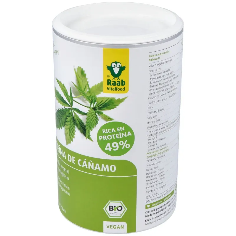 Proteina de cañamo natural 500gr. bio | Farmacia Barata