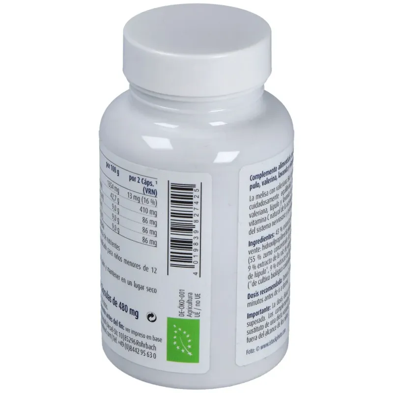 Raab vitalfood melisa valeriana lupulo 60caps | Farmacia Barata
