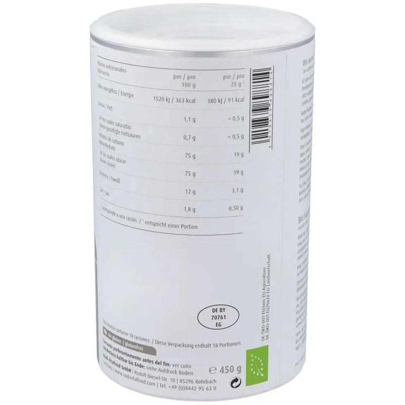 Raab vitalfood suero de leche dulce natural polvo 450g | Farmacia Barata