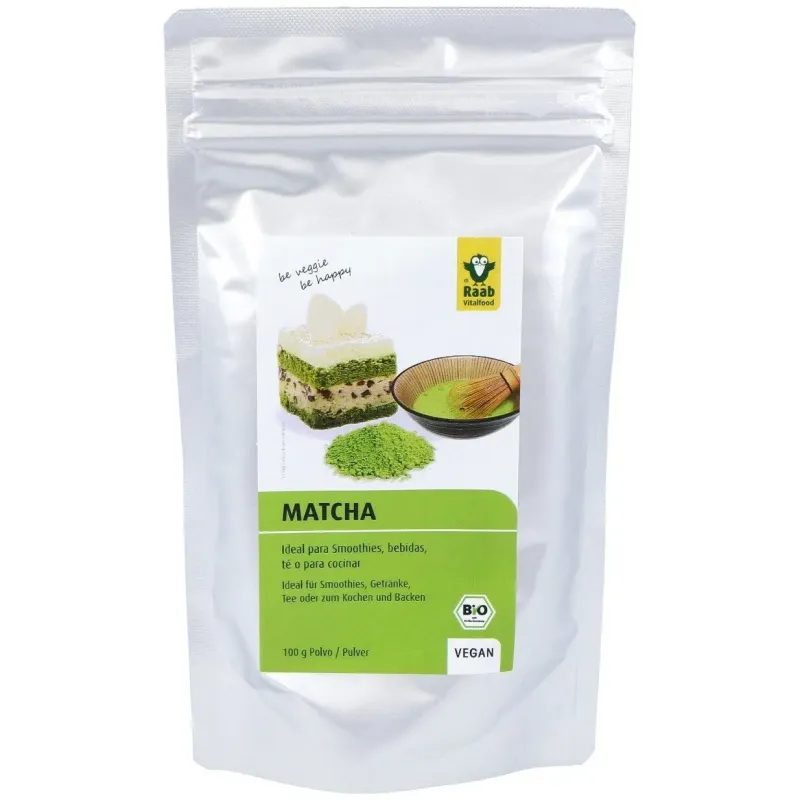 Raab vitalfood matcha te verde basic polvo 100g | Farmacia Barata