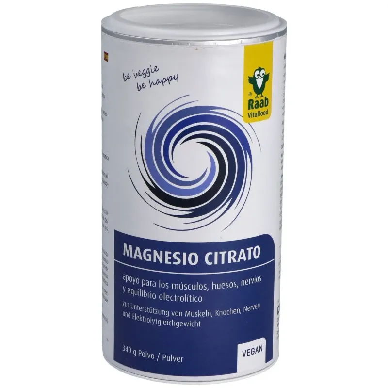Raab vitalfood citrato de magnesio polvo 340g | Farmacia Barata