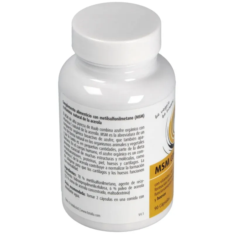 Raab vitalfood msm con vitamina c 90caps | Farmacia Barata