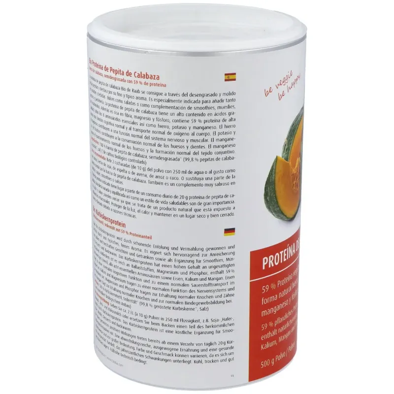 Raab vitalfood proteina de pepita calabaza bio 500g | Farmacia Barata