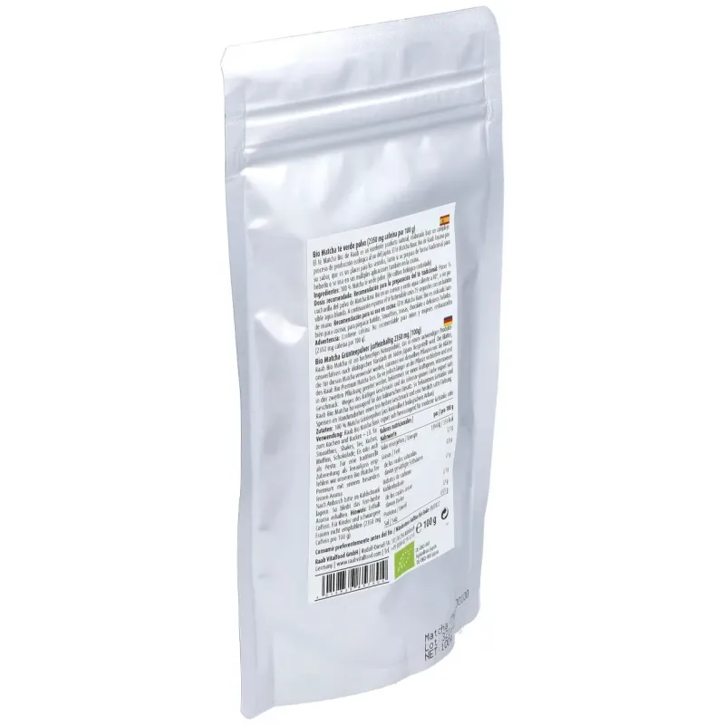 Raab vitalfood matcha te verde basic polvo 100g | Farmacia Barata