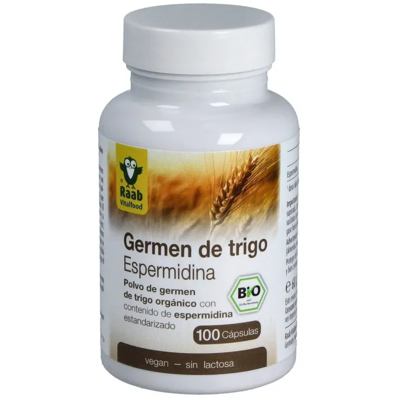 Raab vitalfood espermidina germen de trigo 600mg 100caps | Farmacia Barata