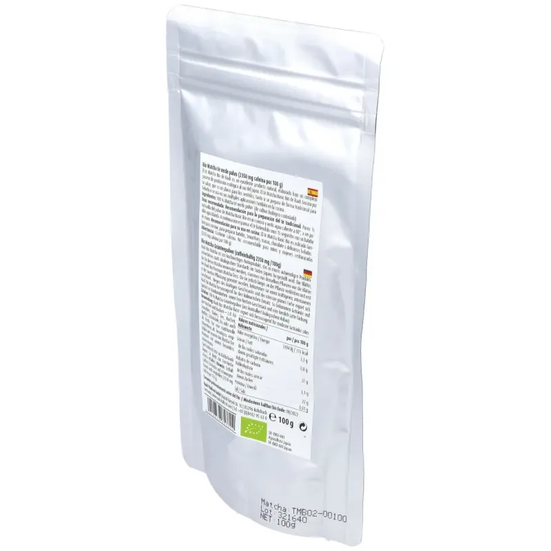 Raab vitalfood matcha te verde basic polvo 100g | Farmacia Barata