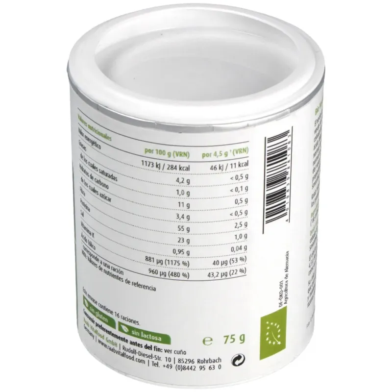 Verde de cebada polvo 75gr. bio | Farmacia Barata