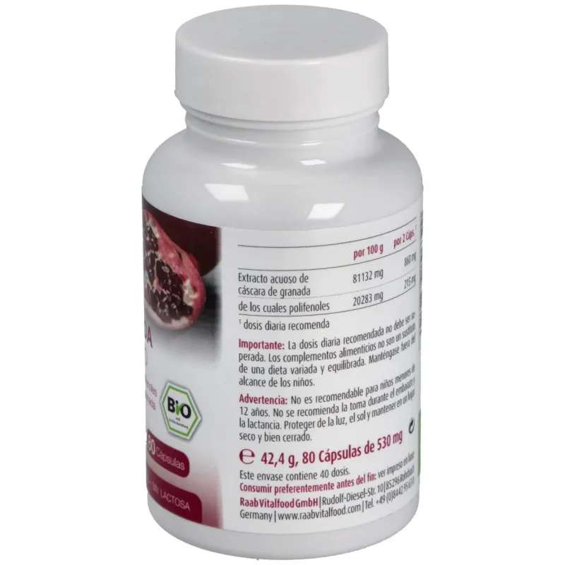 Raab vitalfood granada 80caps | Farmacia Barata Raab vitalfood granada 80caps | Farmacia Barata