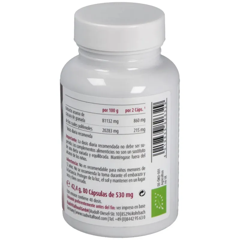 Raab vitalfood granada 80caps | Farmacia Barata Raab vitalfood granada 80caps | Farmacia Barata