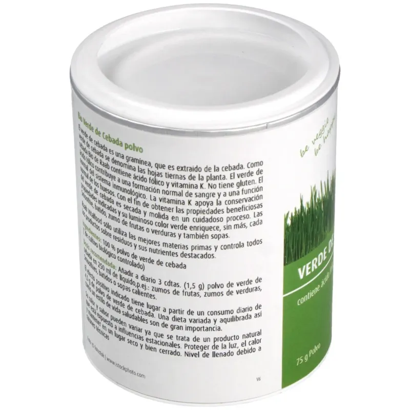 Verde de cebada polvo 75gr. bio | Farmacia Barata