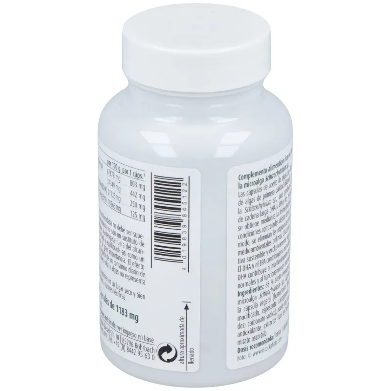 Raab vitalfood aceite de alga omega 3 1183mg 30caps | Farmacia Barata