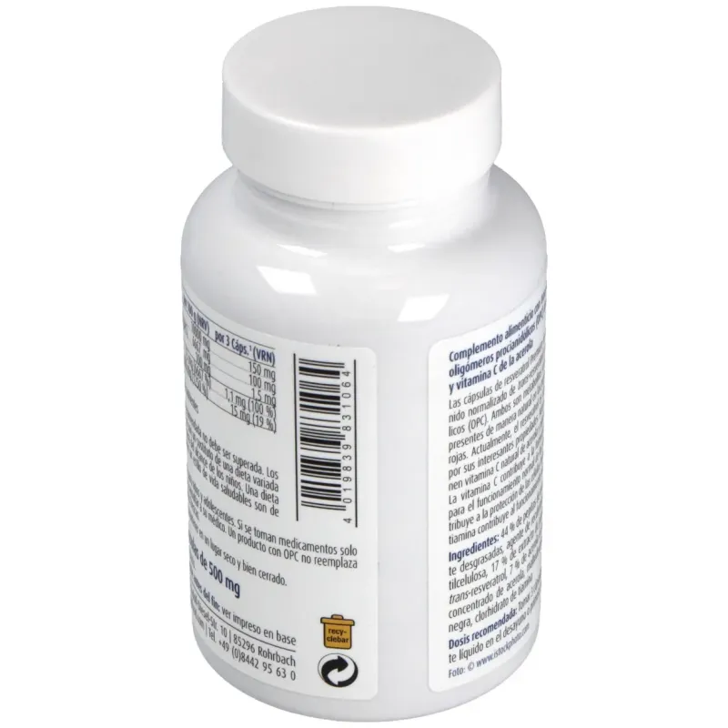 Raab vitalfood resveratrol con opc 90caps | Farmacia Barata