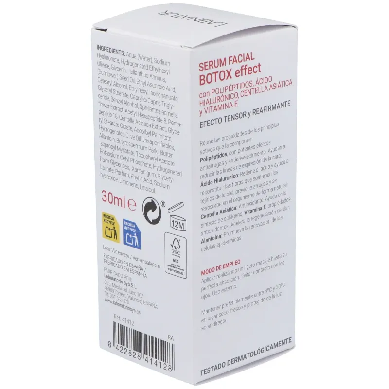 Labnatur bio sérum facial botox efecto tensor 30ml | Farmacia Barata Labnatur bio sérum facial botox efecto tensor 30ml | Farmacia Barata