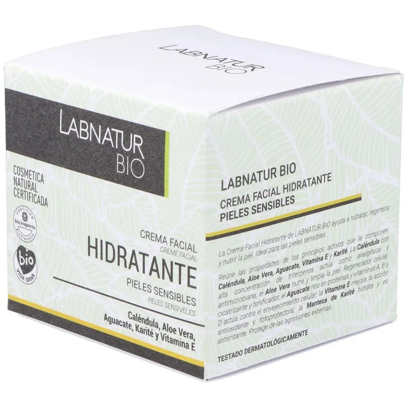 Labnatur bio crema facial hidratante pieles sensibles 50ml | Farmacia Barata