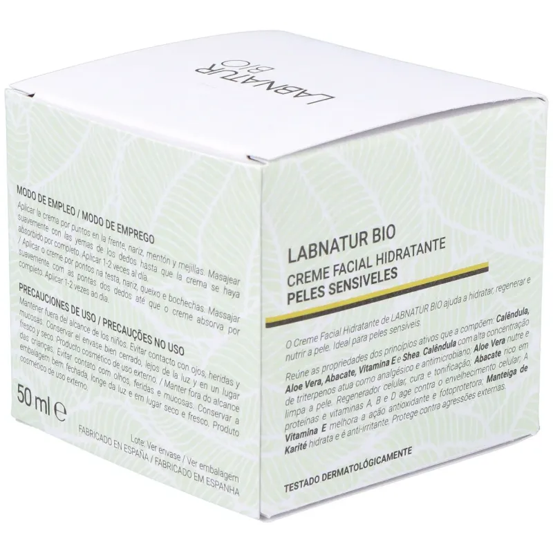 Labnatur bio crema facial hidratante pieles sensibles 50ml | Farmacia Barata
