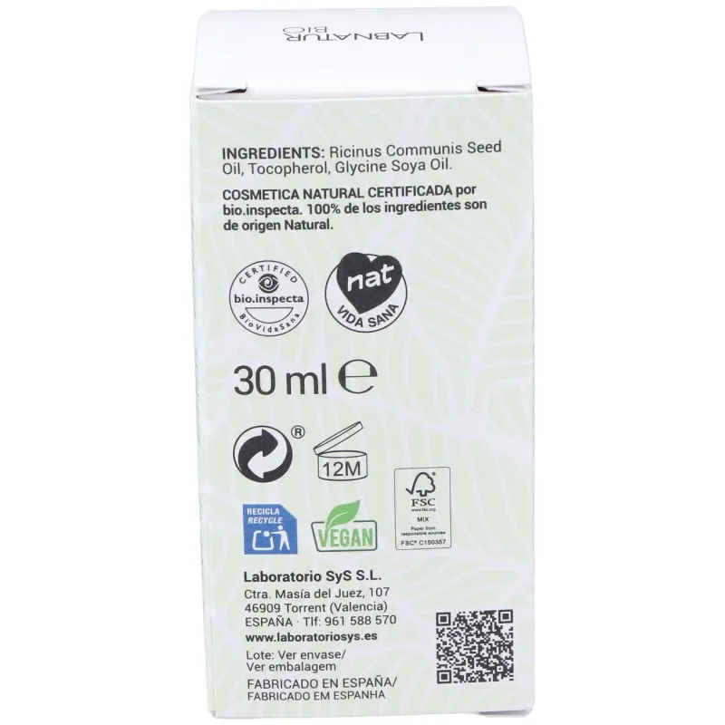 Labnatur bio aceite ricino 30ml + kit rimmel | Farmacia Barata