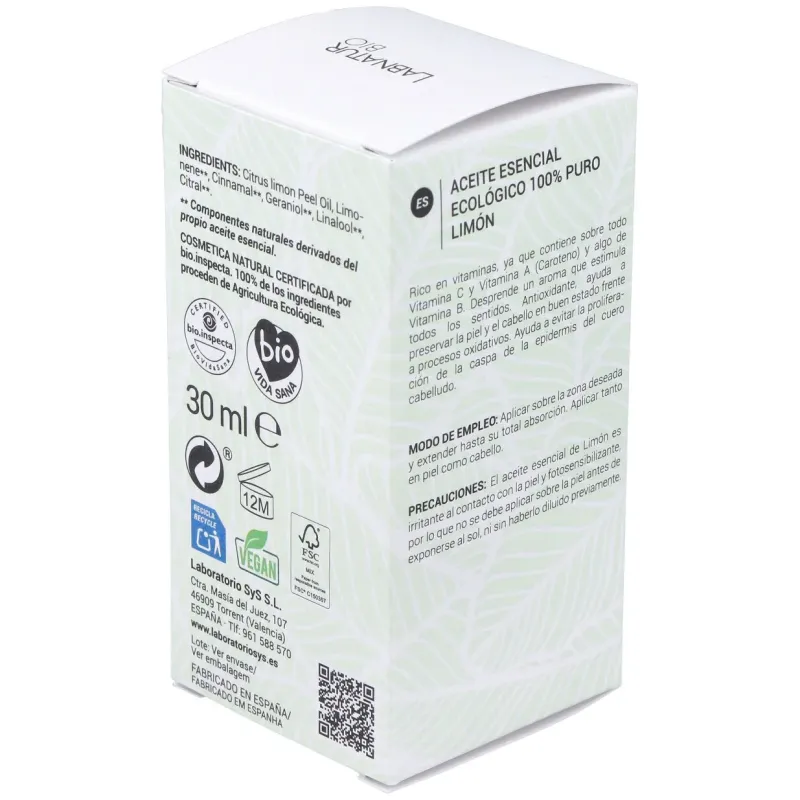 Labnatur bio aceite esencial de limón 30ml | Farmacia Barata