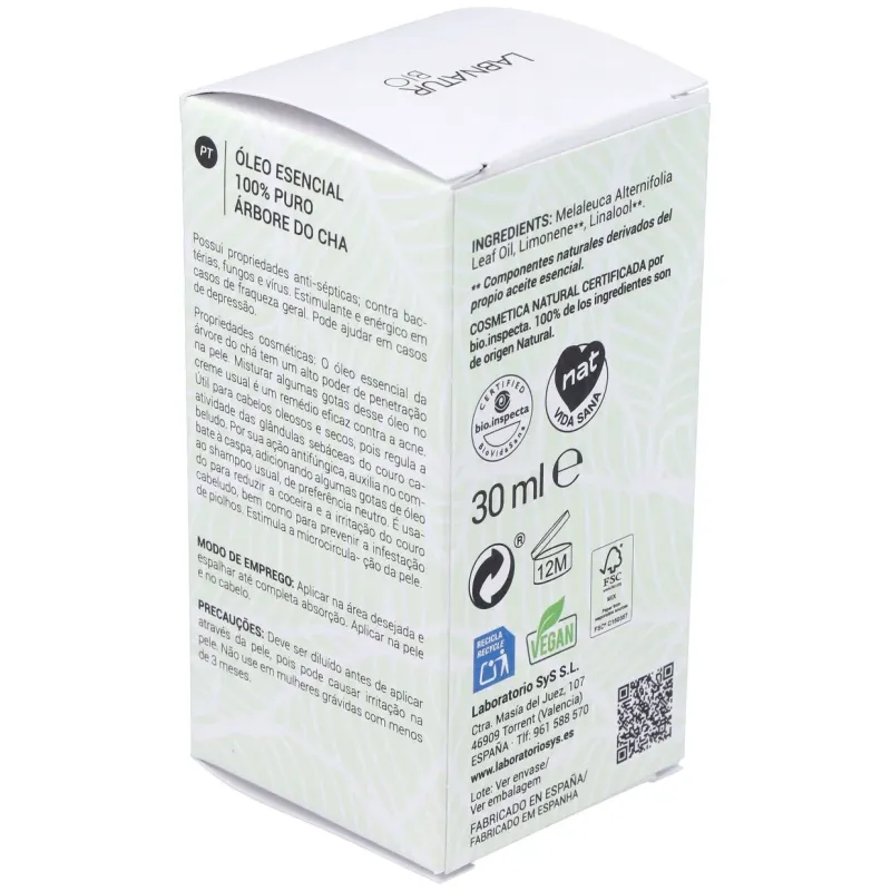 Arbol del te aceite esencial 30ml. bio | Farmacia Barata