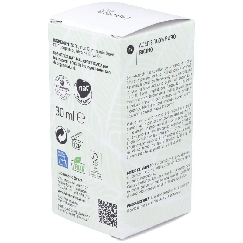 Labnatur bio aceite ricino 30ml + kit rimmel | Farmacia Barata