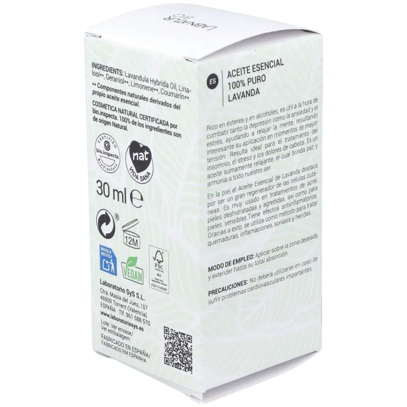 Labnatur bio lavanda aceite esencial 30ml | Farmacia Barata