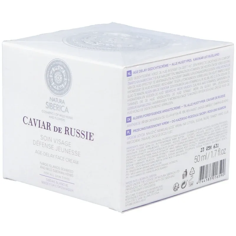 Natura siberica crema facial anti-age caviar de rusia 50 ml | Farmacia Barata