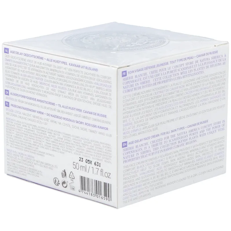 Natura siberica crema facial anti-age caviar de rusia 50 ml | Farmacia Barata