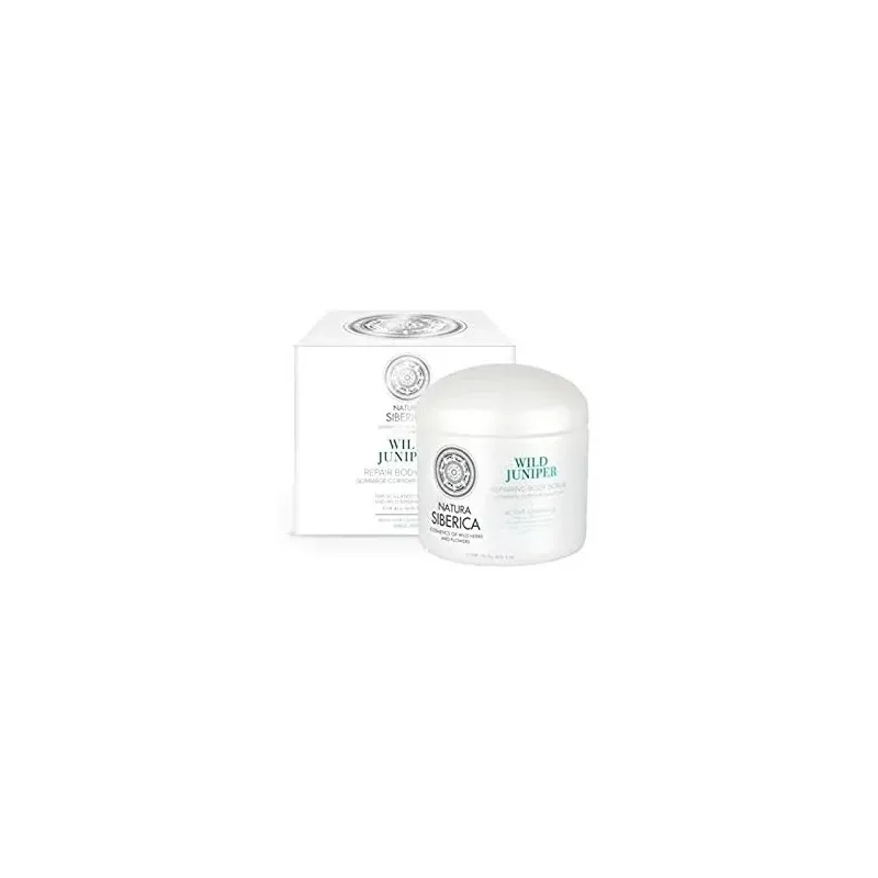 Natura siberica exfoliante corporal reparador, enebro silvestre 370 ml | Farmacia Barata