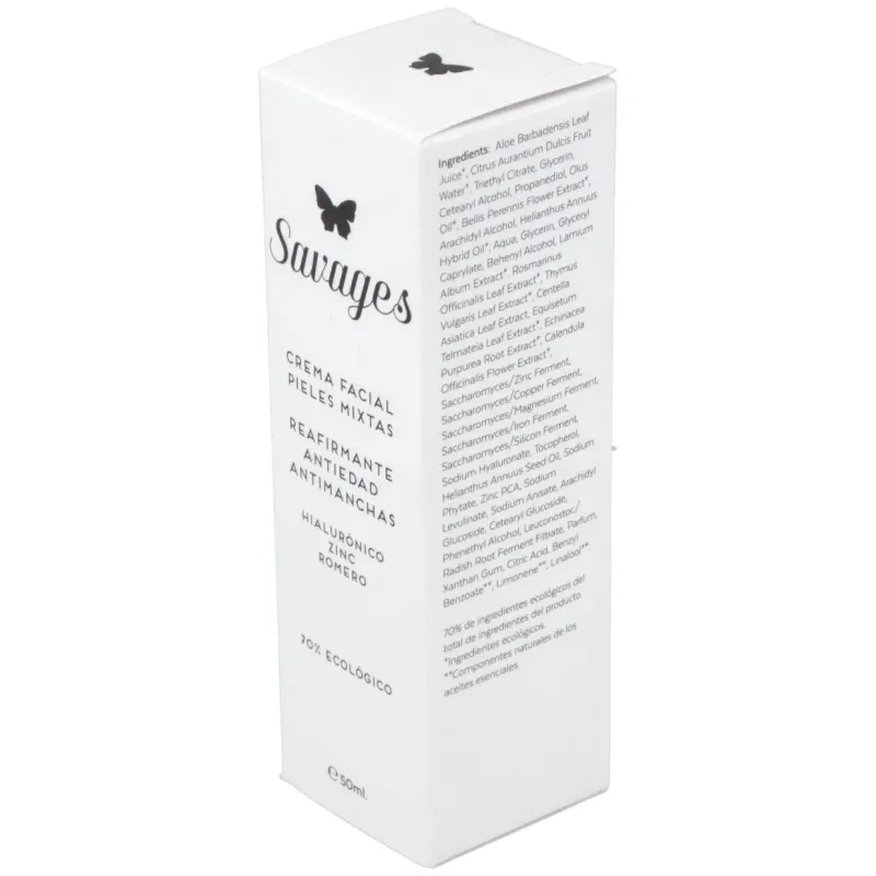 Savages crema facial antiedad pieles mixtas 50ml | Farmacia Barata