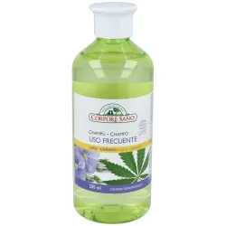 Corpore sano champú uso frecuente lino y cañamo 500ml | Farmacia Barata