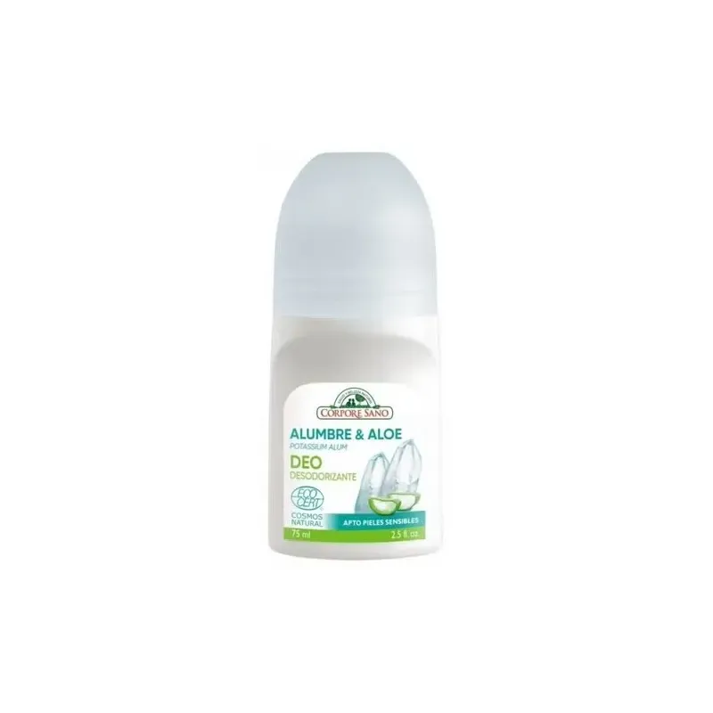 Desodorante mineral aloe roll-on 75ml. ecocert | Farmacia Barata Desodorante mineral aloe roll-on 75ml. ecocert | Farmacia Barata