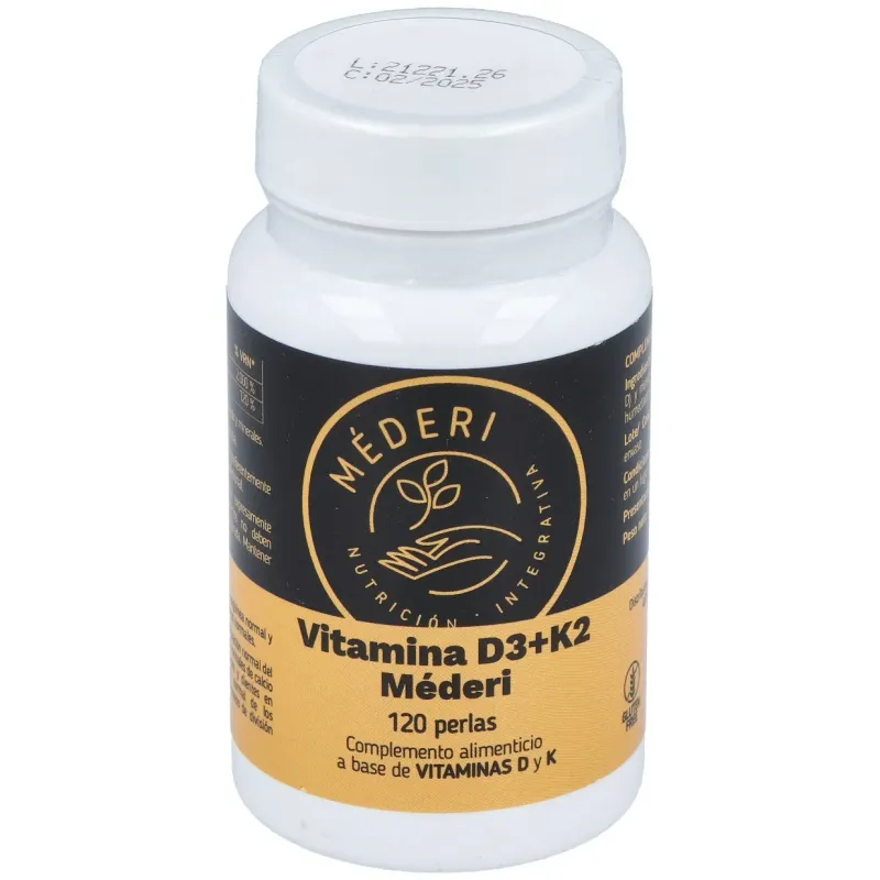 Mederi vitamina d3 + k2 120 perlas | Farmacia Barata