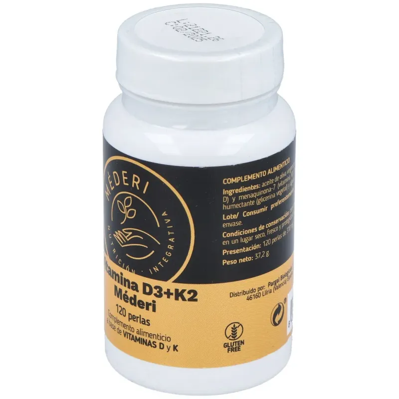 Mederi vitamina d3 + k2 120 perlas | Farmacia Barata