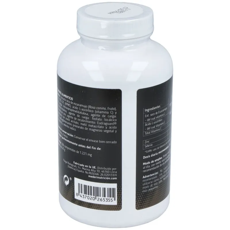 Méderi rose hips vit c + zn + se 200comp | Farmacia Barata