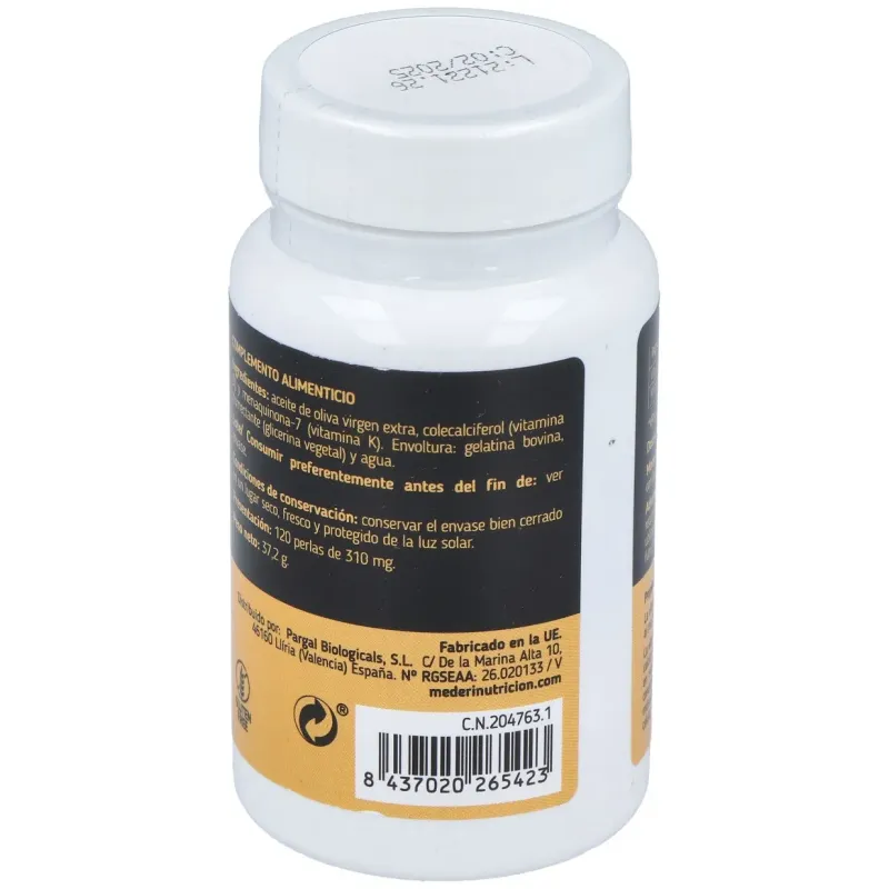 Mederi vitamina d3 + k2 120 perlas | Farmacia Barata