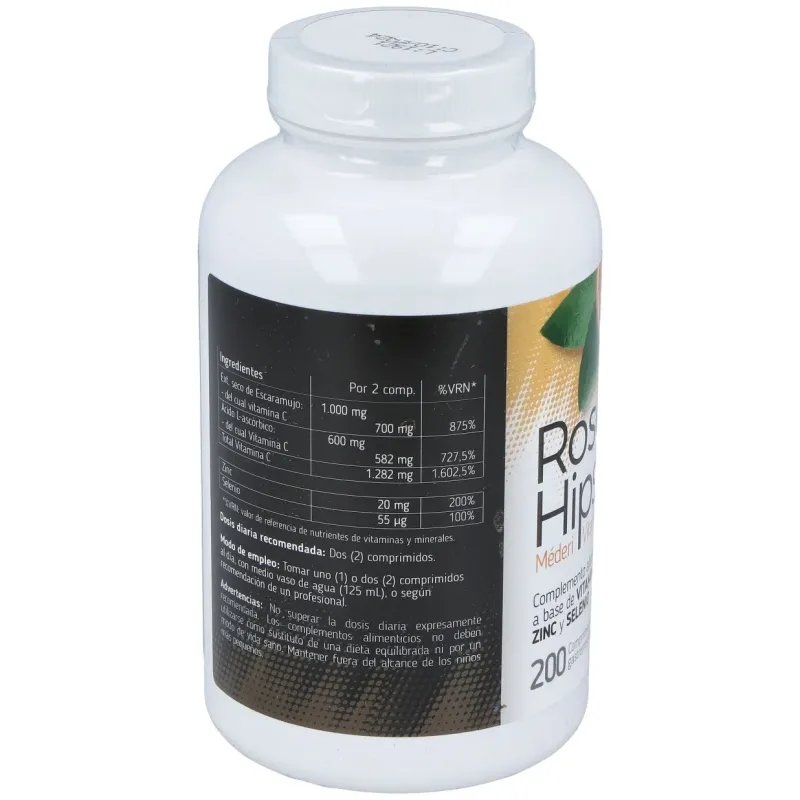 Méderi rose hips vit c + zn + se 200comp | Farmacia Barata