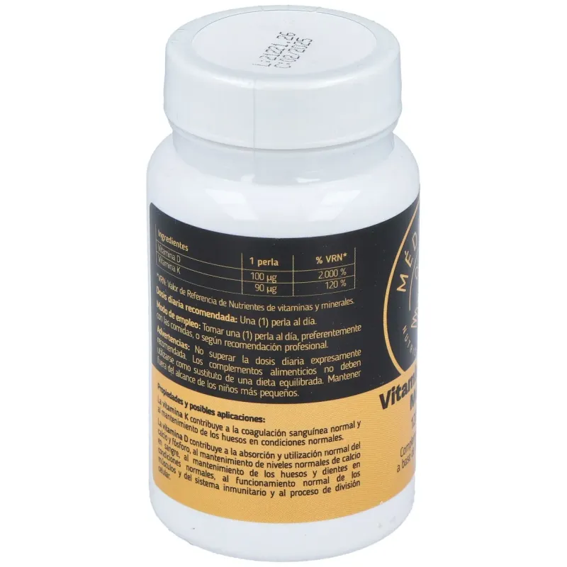 Mederi vitamina d3 + k2 120 perlas | Farmacia Barata