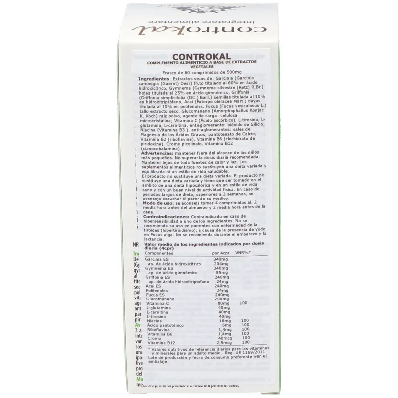 Controkal compost obesidad 60comp | Farmacia Barata