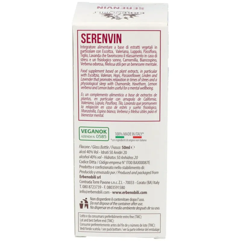 Serenvin compost insomnio 50ml | Farmacia Barata