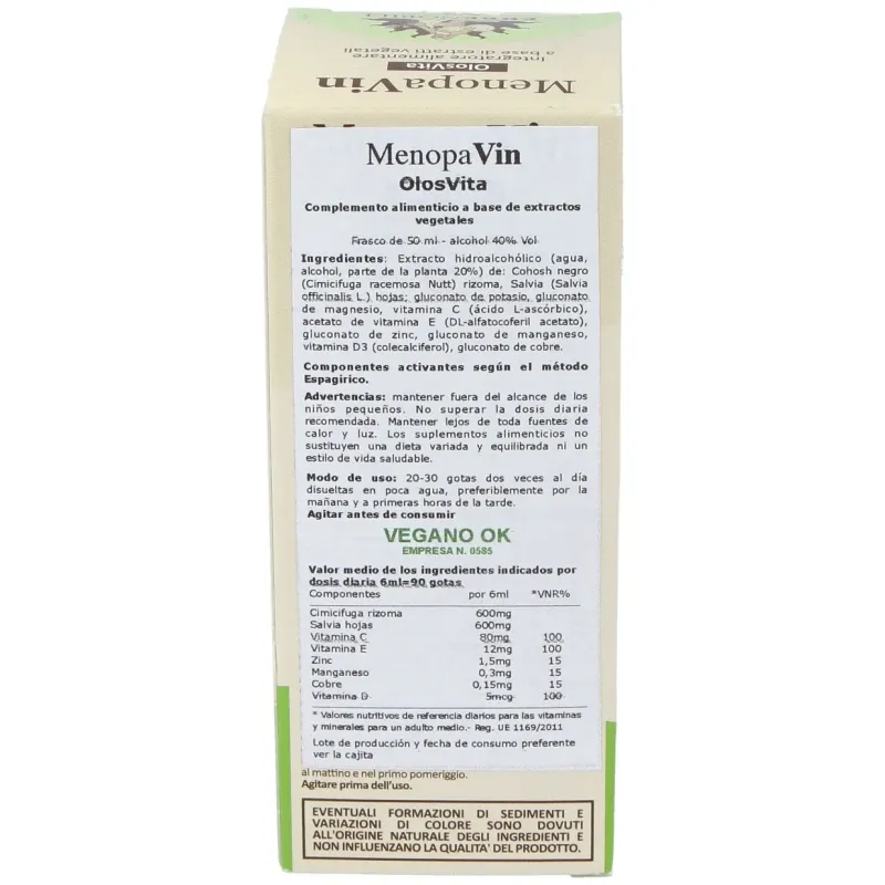 Menopavin olosvita menopausia 50ml | Farmacia Barata