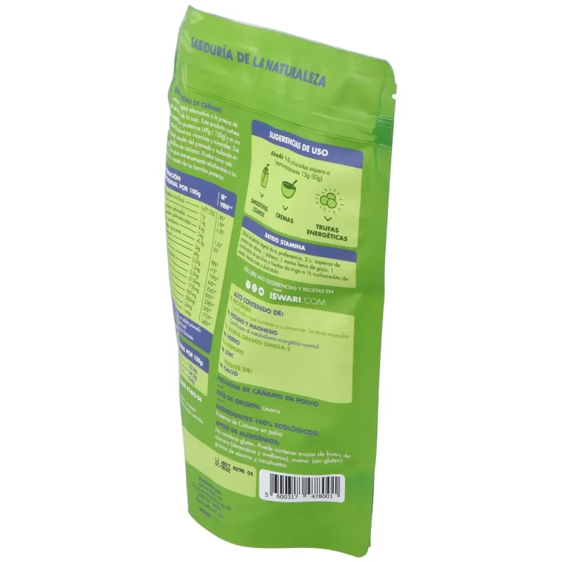 Proteina de cañamo superalimento 250gr. bio | Farmacia Barata