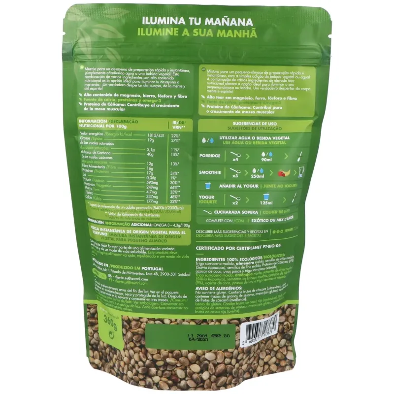 Despertar de buda proteina de cañamo 360gr. bio | Farmacia Barata
