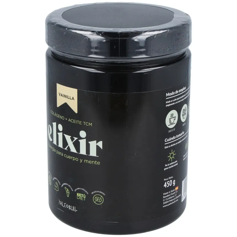 Paleobull elixir colageno+aceitetcm vainilla 450gr | Farmacia Barata