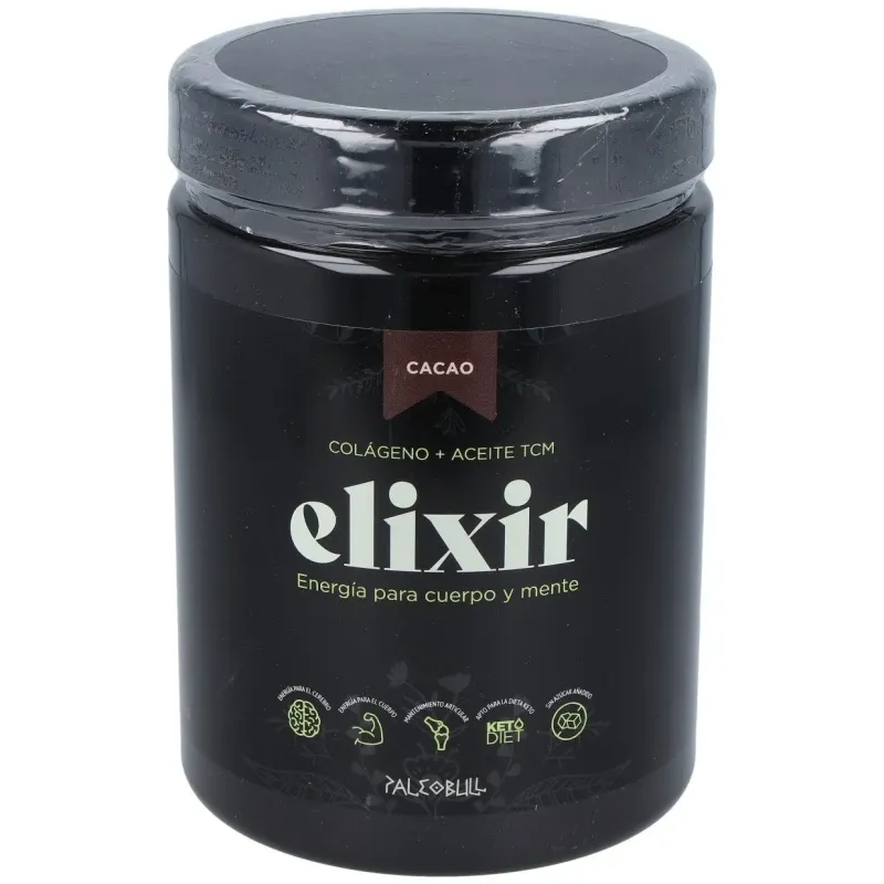 Paleobull elixir colageno+aceitetcm chocolat 450gr | Farmacia Barata