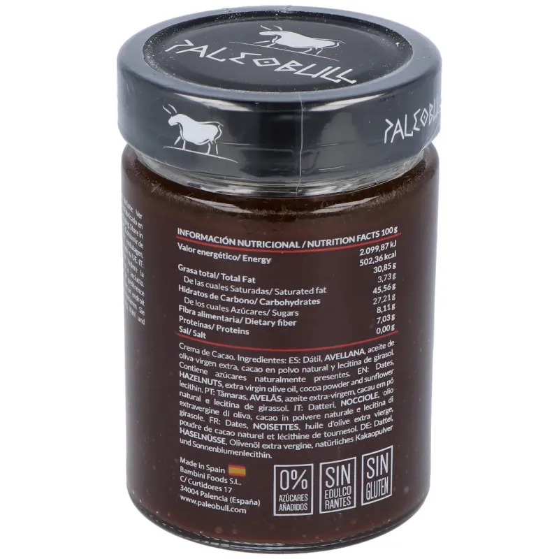 Paleobull crema cacao ambrosía 300g | Farmacia Barata Paleobull crema cacao ambrosía 300g | Farmacia Barata