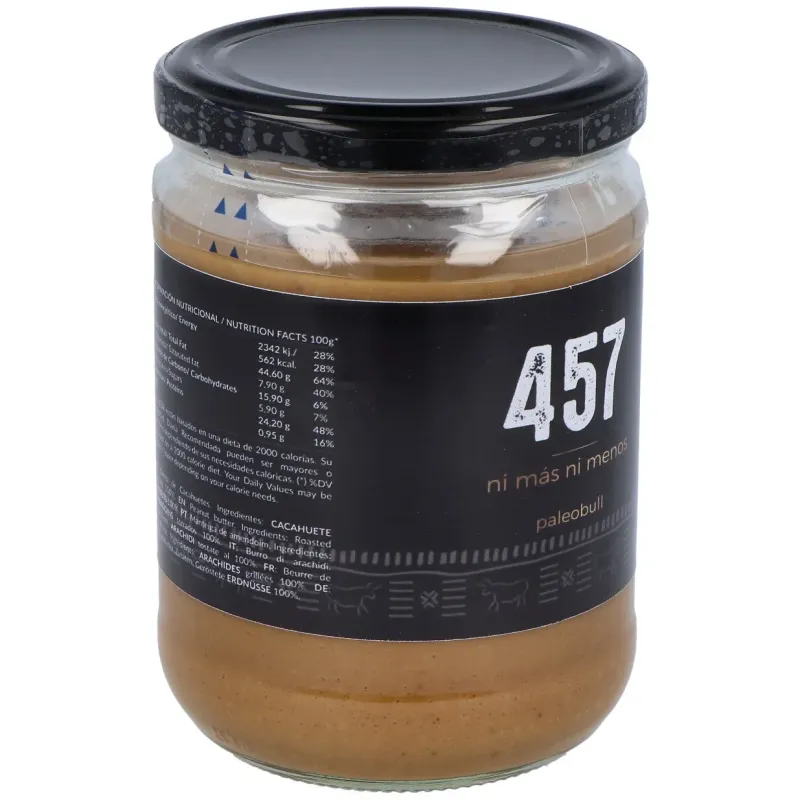 Paleobull crema 100% natural cacahuete 500g | Farmacia Barata