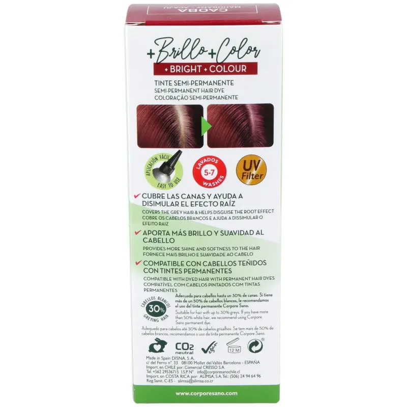 Corpore sano crema colorante cabello caoba 80ml | Farmacia Barata Corpore sano crema colorante cabello caoba 80ml | Farmacia Barata